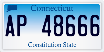 CT license plate AP48666
