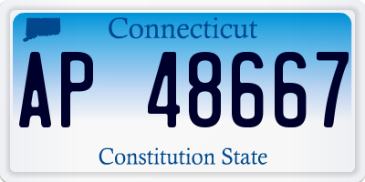 CT license plate AP48667