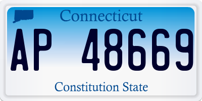 CT license plate AP48669