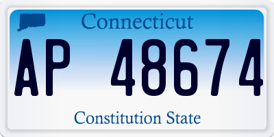 CT license plate AP48674