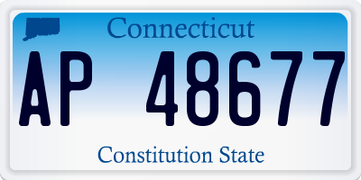CT license plate AP48677