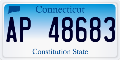 CT license plate AP48683
