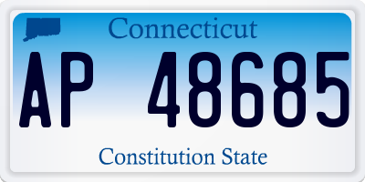 CT license plate AP48685