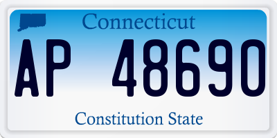 CT license plate AP48690