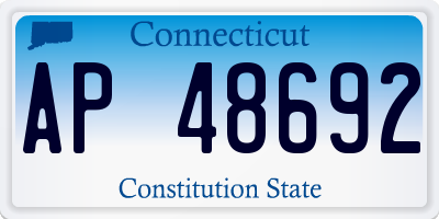 CT license plate AP48692