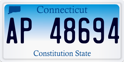 CT license plate AP48694