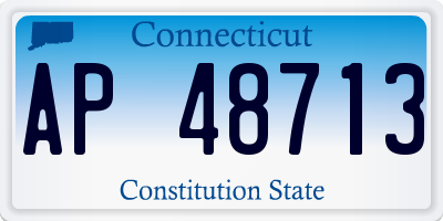 CT license plate AP48713