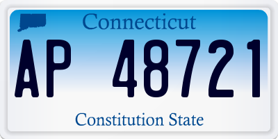 CT license plate AP48721