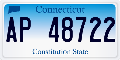 CT license plate AP48722