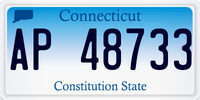 CT license plate AP48733