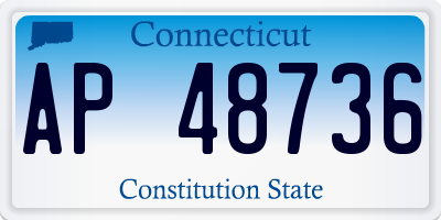 CT license plate AP48736