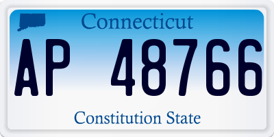CT license plate AP48766