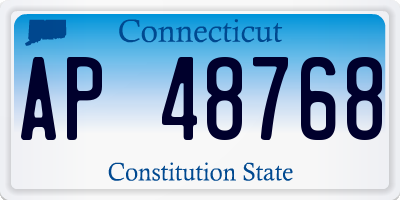 CT license plate AP48768