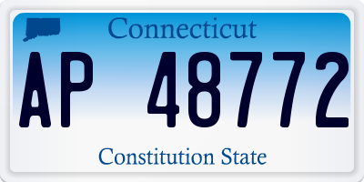 CT license plate AP48772
