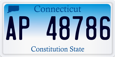 CT license plate AP48786