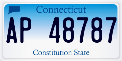 CT license plate AP48787