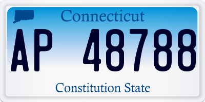CT license plate AP48788