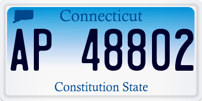 CT license plate AP48802