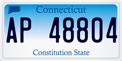 CT license plate AP48804