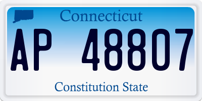 CT license plate AP48807