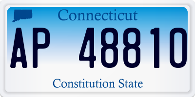 CT license plate AP48810