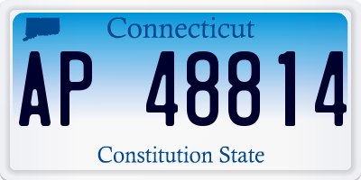 CT license plate AP48814