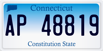 CT license plate AP48819