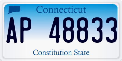 CT license plate AP48833