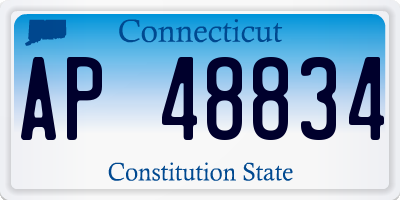 CT license plate AP48834