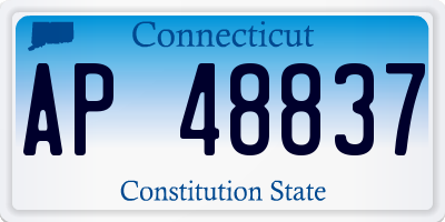 CT license plate AP48837