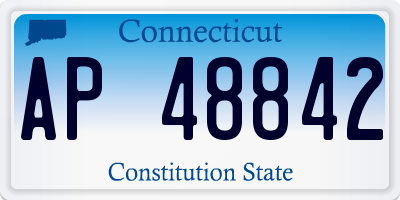 CT license plate AP48842