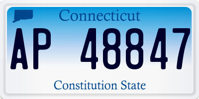 CT license plate AP48847