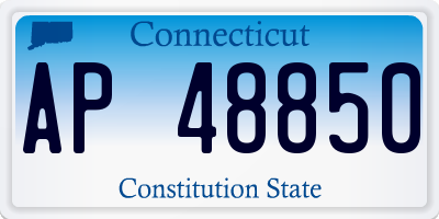 CT license plate AP48850