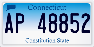 CT license plate AP48852