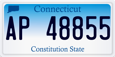 CT license plate AP48855