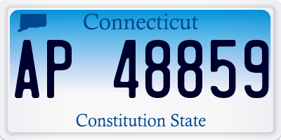 CT license plate AP48859