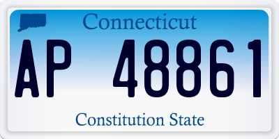 CT license plate AP48861