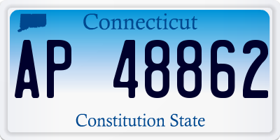 CT license plate AP48862