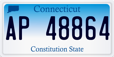 CT license plate AP48864