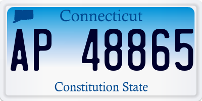 CT license plate AP48865