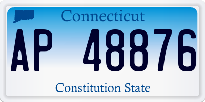 CT license plate AP48876