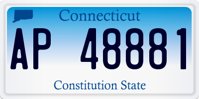 CT license plate AP48881