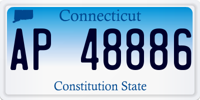 CT license plate AP48886