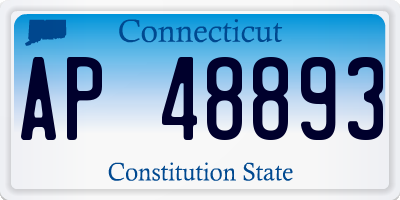CT license plate AP48893