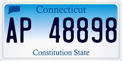 CT license plate AP48898