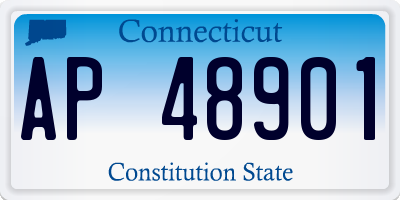 CT license plate AP48901