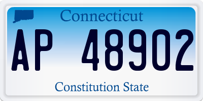 CT license plate AP48902