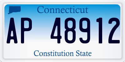 CT license plate AP48912