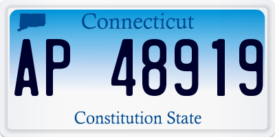 CT license plate AP48919