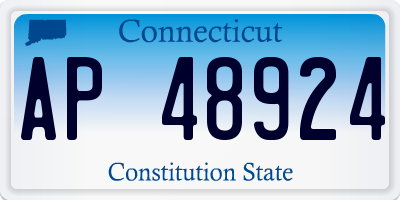 CT license plate AP48924